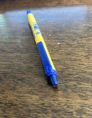 PROZAC Medical Drug Rep Pharmaceutical Pen Eli Lilly Working Yellow Blue Doctor
