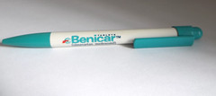 Benicar Olmesartan Medoxomil Promo Pen – Teal/White – Ridged Grip