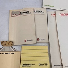 Vintage Pharmaceutical Drug Rep LOT Pens Note Pads Capoten Monistat Nubain Zanta