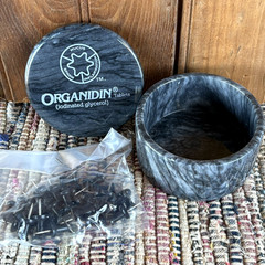 ORGANIDIN Marble Desk Trinket Jewelry Container Drug Rep Pharmaceutical Promo
