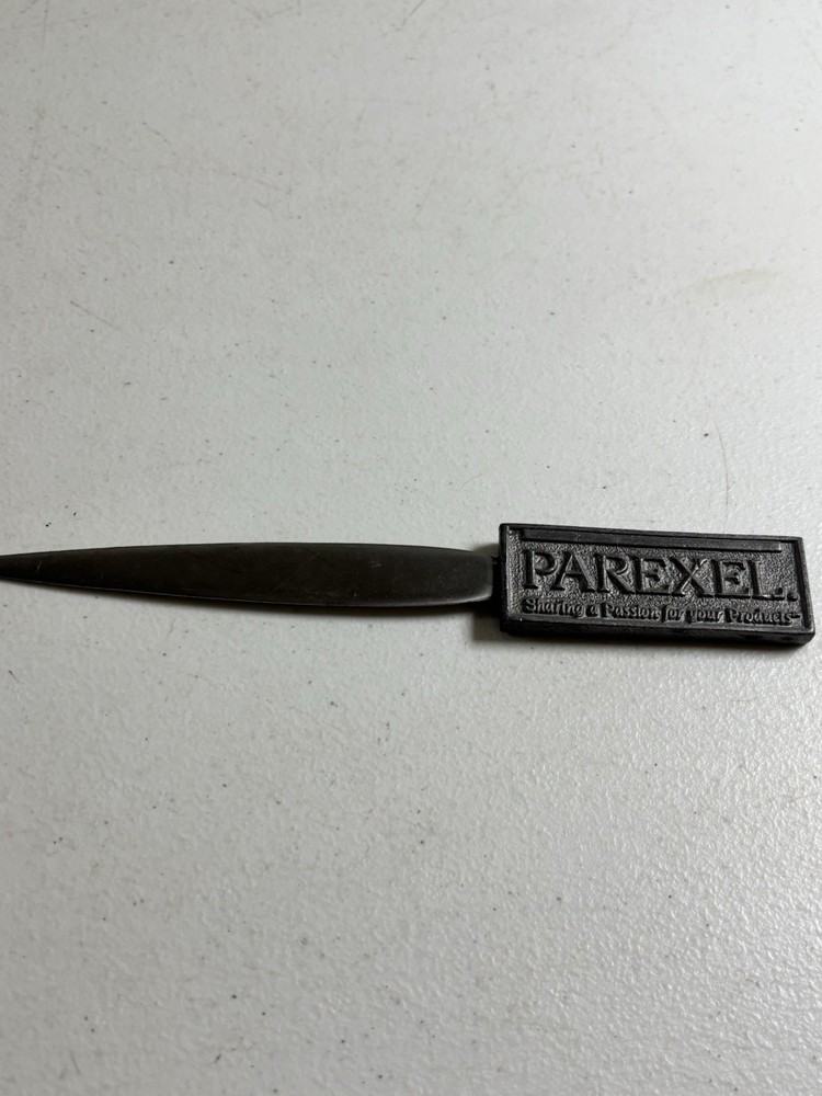 PAREXEL Pharmaceutical Advertising Letter Opener Heavy