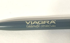 Pharmaceutical Click Pen Rare Vintage Viagra Pfizer Drug Promotional Ballpoint