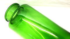 Vintage Large Pharmacy Pot 34 Cm Blown Glass Green Decoration
