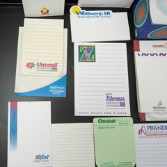 Pharmaceutical Drug Rep Partial Notepad Sticky Notes Stapler Message Pad Lot Vtg