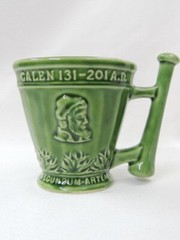 Vintage Signed McCoy Art Pottery GALEN Pharmacy Mortar & Pestle Mug for SCHERING