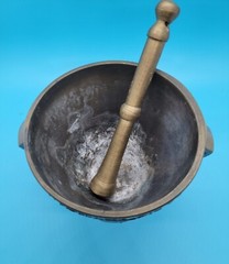 Vintage Pharmacy Class 1970 Mortar & Pestle Rx Secundum Artem Schering
