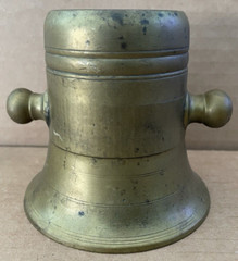 Vintage SOLID BRASS Mortar & Pestle Apothecary Pharmacy CORICIDIN