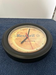 Restoril Drug CIV Temazepam Brand Promo Battery operated Wall Clock. circa 1981