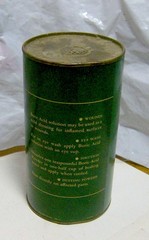 antique 1930s medical BORIC ACID pharmaceutical TIN Walgreen CO Chicago USP old