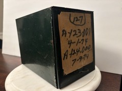 Vintage Green Metal Pharmacy RX File Storage Box Medical 1974 Phillips