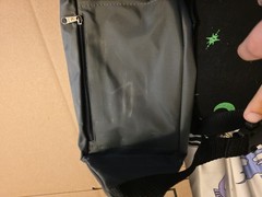 Vntg Tracrium Fanny Pack Drug Rep Promo Bag Waist Festival Pouch, Grey/purple
