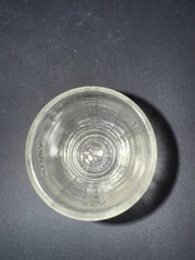 Vintage MEINECKE & CO NEW YORK Medicine Dose Glass Shot Glass, Embossed Clear