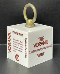 Vintage 1974 Voranil Clortermine Pharmaceutical Rep Marketing 2 lb Paperweight