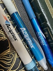 2 Pharmaceutical Drug Rep Pens plus penlight From 1990s! Write!!