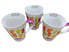 3 Actos Family Pharmaceutical Drug Rep Coffee Tea Mugs Cups Collectible 12oz