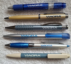Viagra Collectible Drug Rep Pens Lot of 12 Pharmaceutical Promotion/Advertising