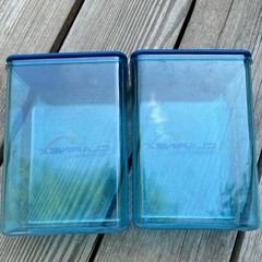 Drug Rep Clarine x Rectangle 7x2x5 Approx Canister Lid Doctor Medical Exam Room
