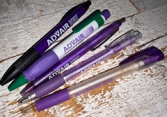 Vintage Advair Diskus Pen Promotional Pharmaceutical Drug Rep LOT of Five