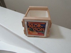 Rx, Pharmacy, Klor Con Mini Wood Display Box Plus 2Other Items Lot=4 items