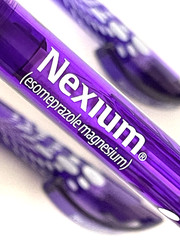 Pharmaceutical Drug Rep Vintage Ink Pens Nexium Collectible Translucent Purple
