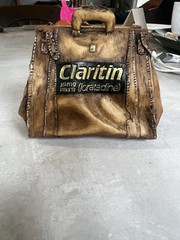 CLARITIN Medical Dr. Bag Business Card Holder Pharmaceutical Advertisement Desk