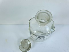 Clear Bottle 250ml, Vintage Glass Apothecary / Pharmacy, TINCTURA FERRI POMATI