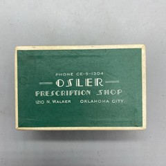 (x3) VTG Pharmacists RX Pill Box Drug Cardboard Osler Prescription Shop OKC