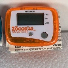 Vintage Zocor Meridia Portable Counter Mini Digital Pedometer Drug Rep Pharma 2