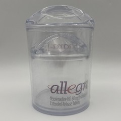 DRUG REP RARE ALLEGRA-D CLEAR PLASTIC/ACRYLIC CANISTER Set of 5 Pharmaceutical