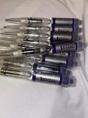 Xyzal Ink Drug Rep Heavy Weight Pens Lot Of 9