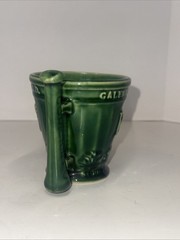 Vintage McCoy Schering Coricidin Pharmacy RX Green Ceramic Apothecary Mortar Mug