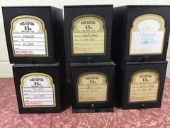 6 Vintage Pharmacy Prescription Record File Box Metal 1980’s Apothecary Rx