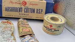 Vintage/Antique First Aid Bandages Bengay Aspirin Johnson & Johnson Walgreens…