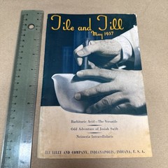 Tile And Till Magazine Eli Lilly And Company May 1937 Indianapolis Indiana