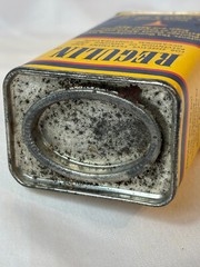Vtg Regulin Constipation Treatment Cardboard & Metal Container S.F. Durst & Co