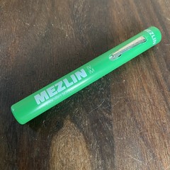 Vintage Mezlin Mezlocillin Sodium Pharmaceutical Drug Rep Pen Light *Read*
