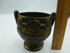 Vintage Coricidin Mortar & Pestle for La Pharmacie Francaise & Louis Dufilho JrB