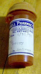 RARE vintage 1970s RUSSELL PHARMACY pill bottle EASTHAMPTON MA doctor medical