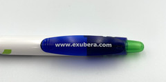 Pfizer EXUBERA Collectible Drug Rep Click Pen Blue White Green