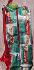 Colgate Total Backpack Recycled Toothpaste Tubes Advertising Dental Collectible