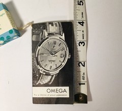 Vintage Omega Watch Promotional Soap W/Pamphlet Geneva Swiss Switzerland