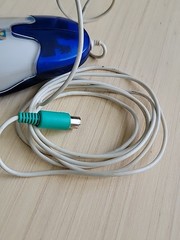 Vintage Crestor Aqua Computer Mouse Trackball Liquid Filled Drug Rep Promo
