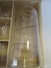 Roost Glass Beaker Plus Glasses and Freezer Tube Set with Wooden Storage Case