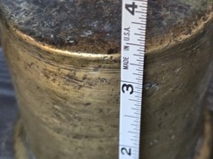 ANTIQUE 19TH C APOTHECARY BRASS BRONZE PESTLE & MORTAR CHEMIST HERBS KITCHENALIA