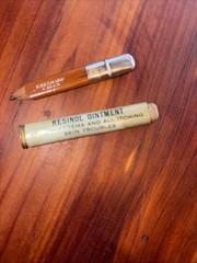 Very Rare Resinol Ointment, Skin Health Advertisement, Shaving Stick, USA Pencil