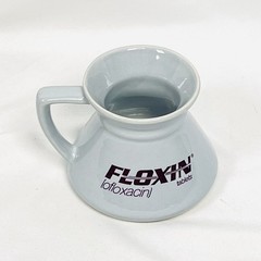 VTG FLOXIN Ofloxacin Pharmaceutical Advertising Ceramic Urinal Mug Medical Promo