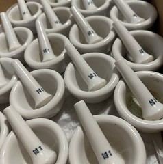 Vintage Coors USA 522-000 Heavy White Porcelain Lab Mortar and Pestle