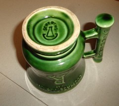 VTG MCCOY Green Cosmas & Damian PHARMACEUTIC ADVERTSINGING Rx Mug Schering Cup
