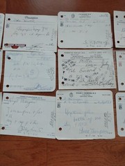 Antique Rx Prescription Forms 1964-65 Paper Ephemera Indiana Pharmacy Set Of 12