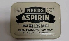 3 Vintage Pill Boxes – 1936 Prescription Box, WWII Silargetten, Reed’s Aspirin